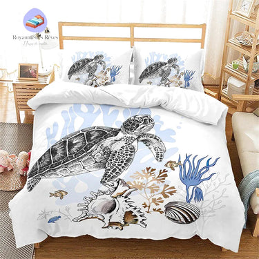 Housse de Couette Océan Tortue